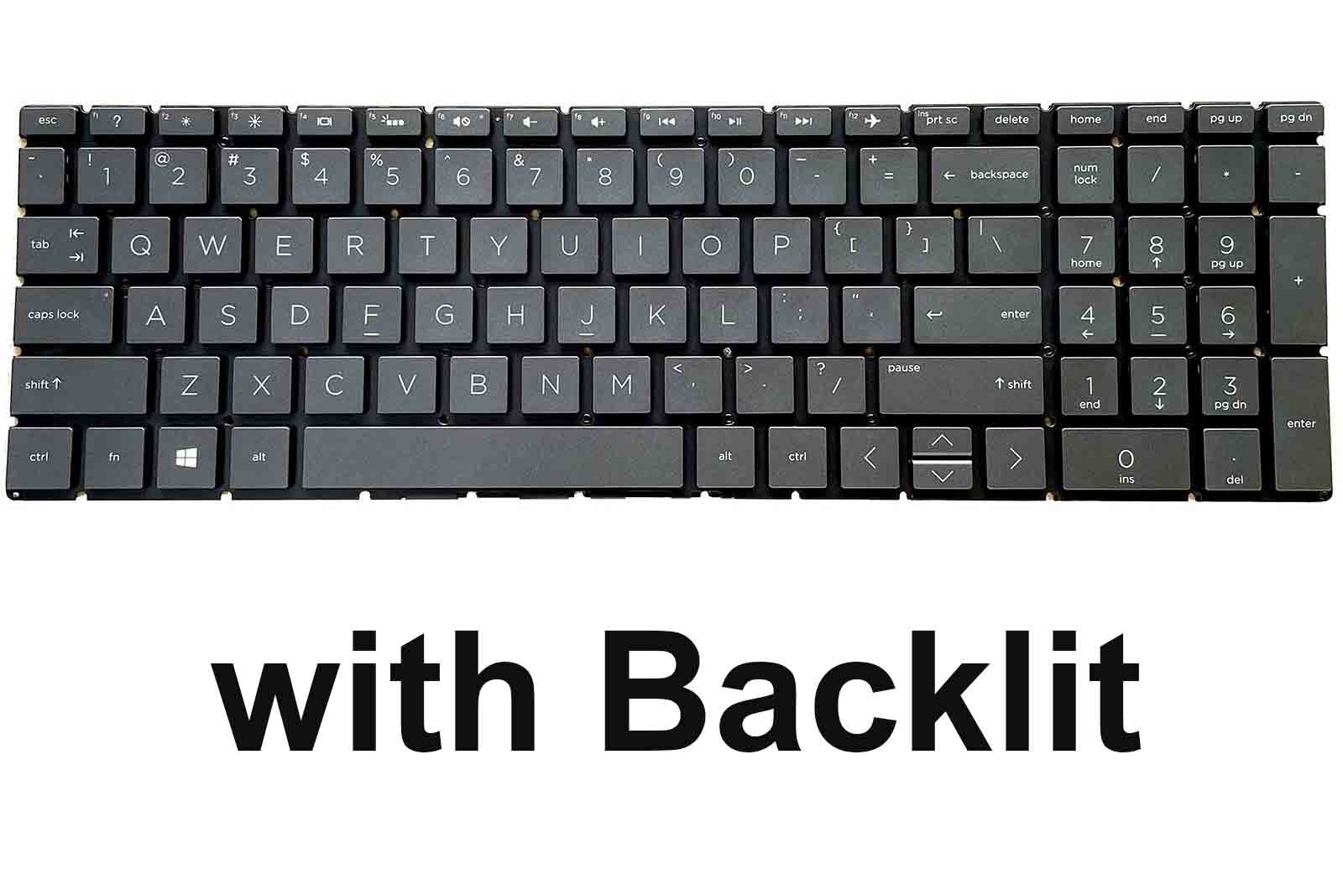 Genuine Backlit US Keyboard for HP 250G9 250 G9, 255G9 255 G9 Notebook Backlight