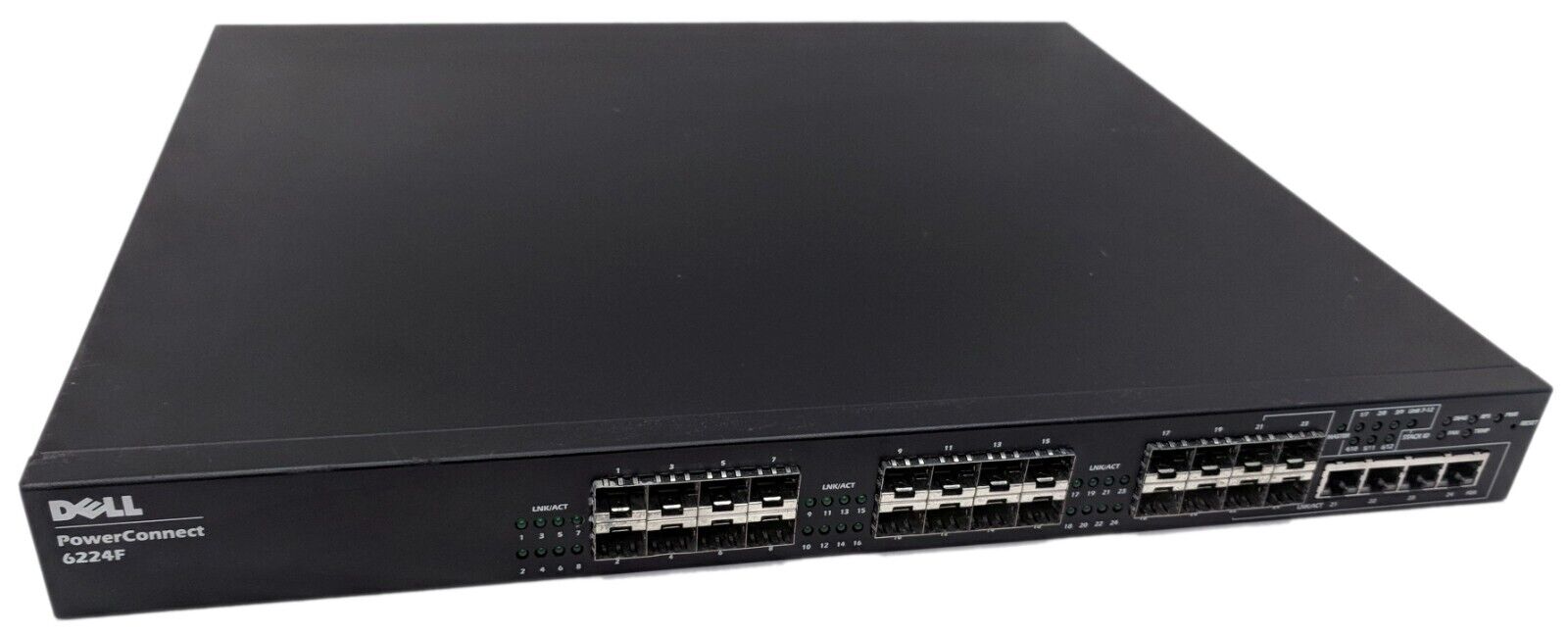 Dell PowerConnect 6224F 24-Port SFP Gigabit Network Fiber Ethernet Switch TESTED