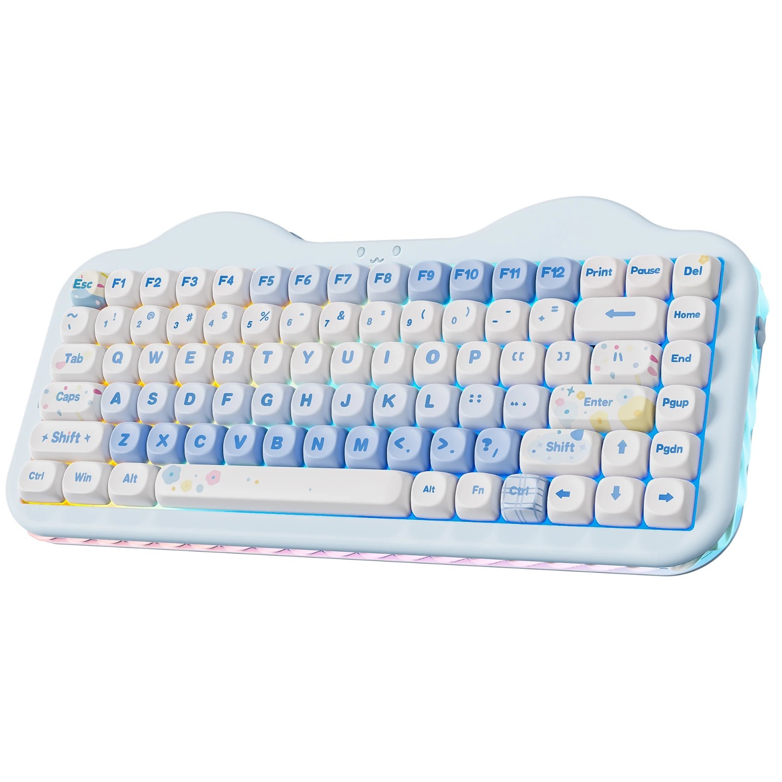 YUNZII C75 Wireless Mechanical Keyboard – 75% Hot Swappable RGB Gasket Gaming Ke