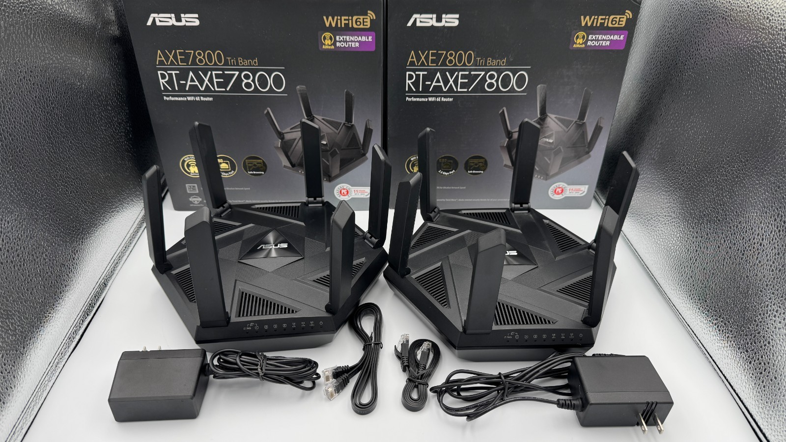 ASUS RT-AXE7800 Tri-Band WiFi 6E Router Black AiMesh — Buy 1 or 2
