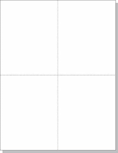 8-1/2 x 11 Laser and Inkjet Printer Postcards 4 up Per Page, 4-1/4" x 5-1/2" ...