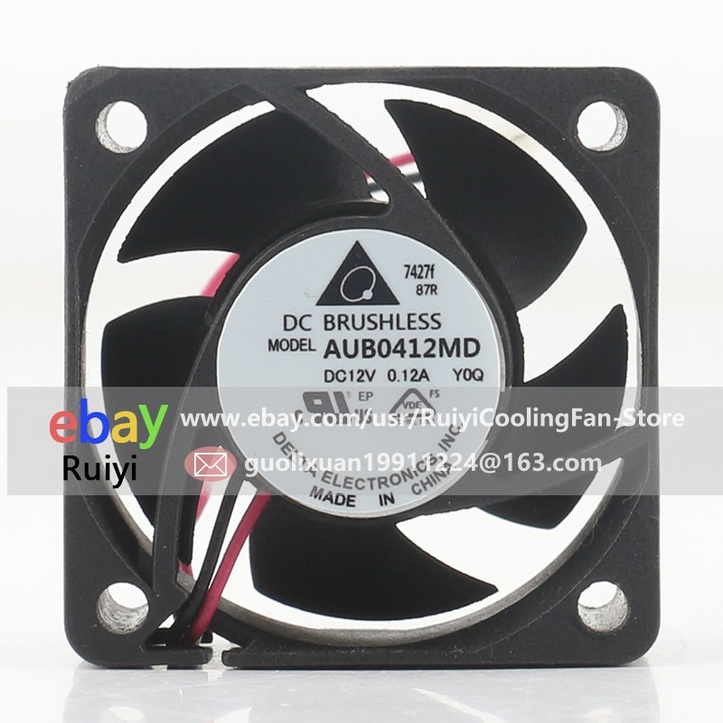 Delta AUB0412MD DC12V 0.12A 4020 two-wire CPU Chassis Converter Mute Cooling Fan