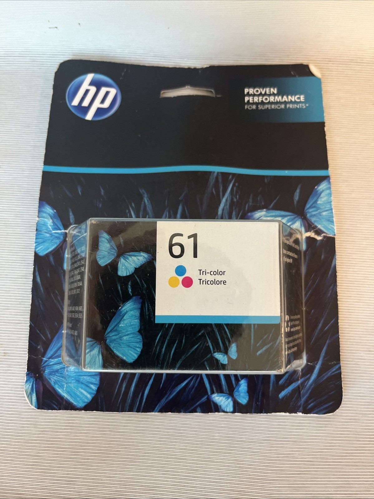 Genuine HP 61 Tri-Color Ink Cartridge CH562WN Factory Sealed Exp 04/2024