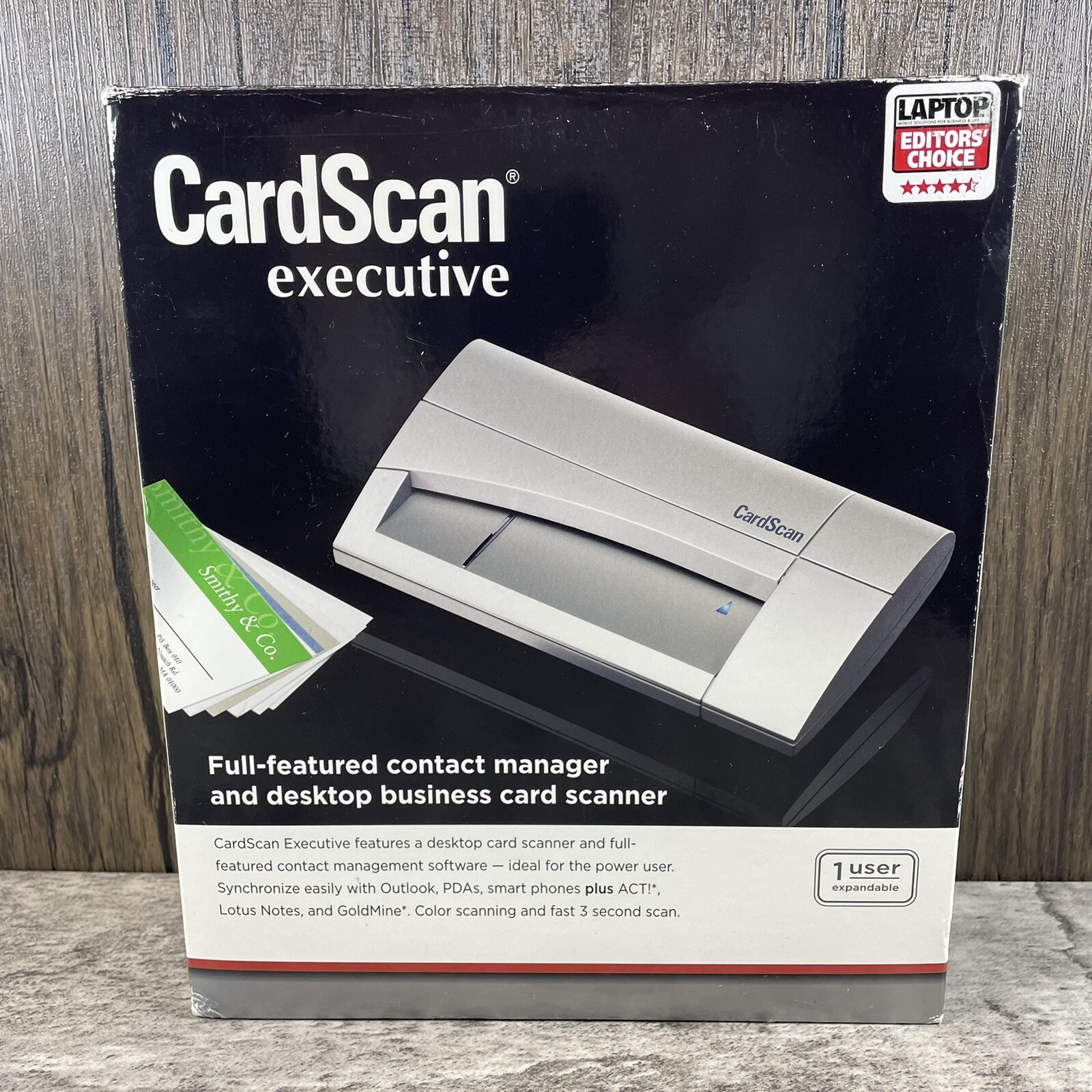 CardScan Executive Card Scanner by DYMO *NO POWER CORD*