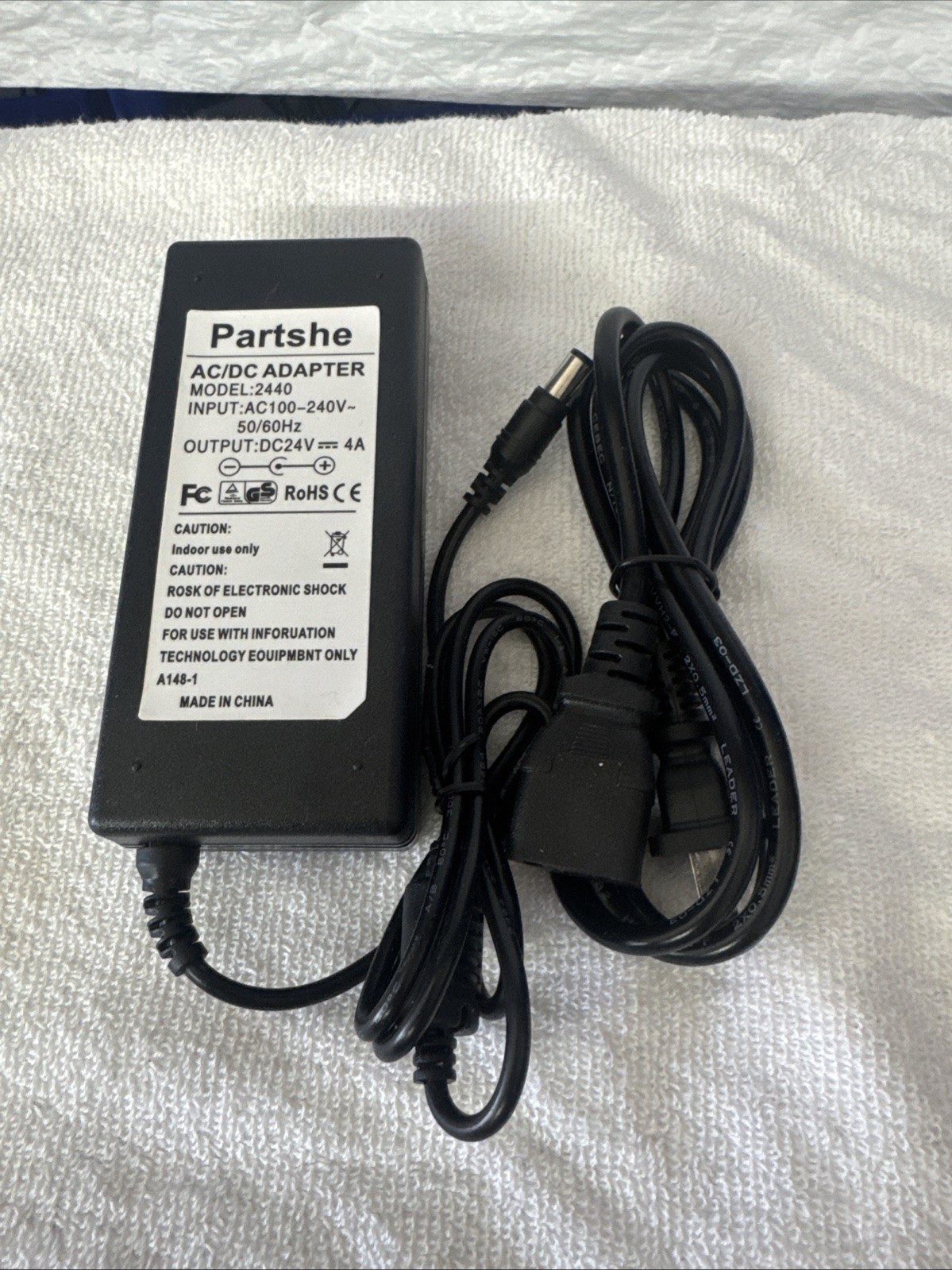 24V Power Supply Adapter for Zebra GK420t GX420T ZD420 Printer