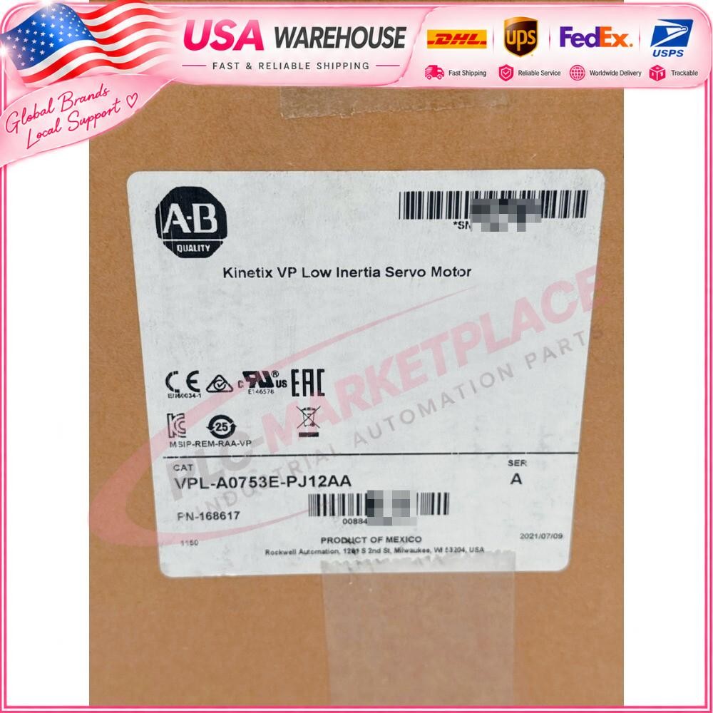 New Sealed AB VPL-A0753E-PJ12AA Kinetix Servo Motor Fast Shipping US Free Tax