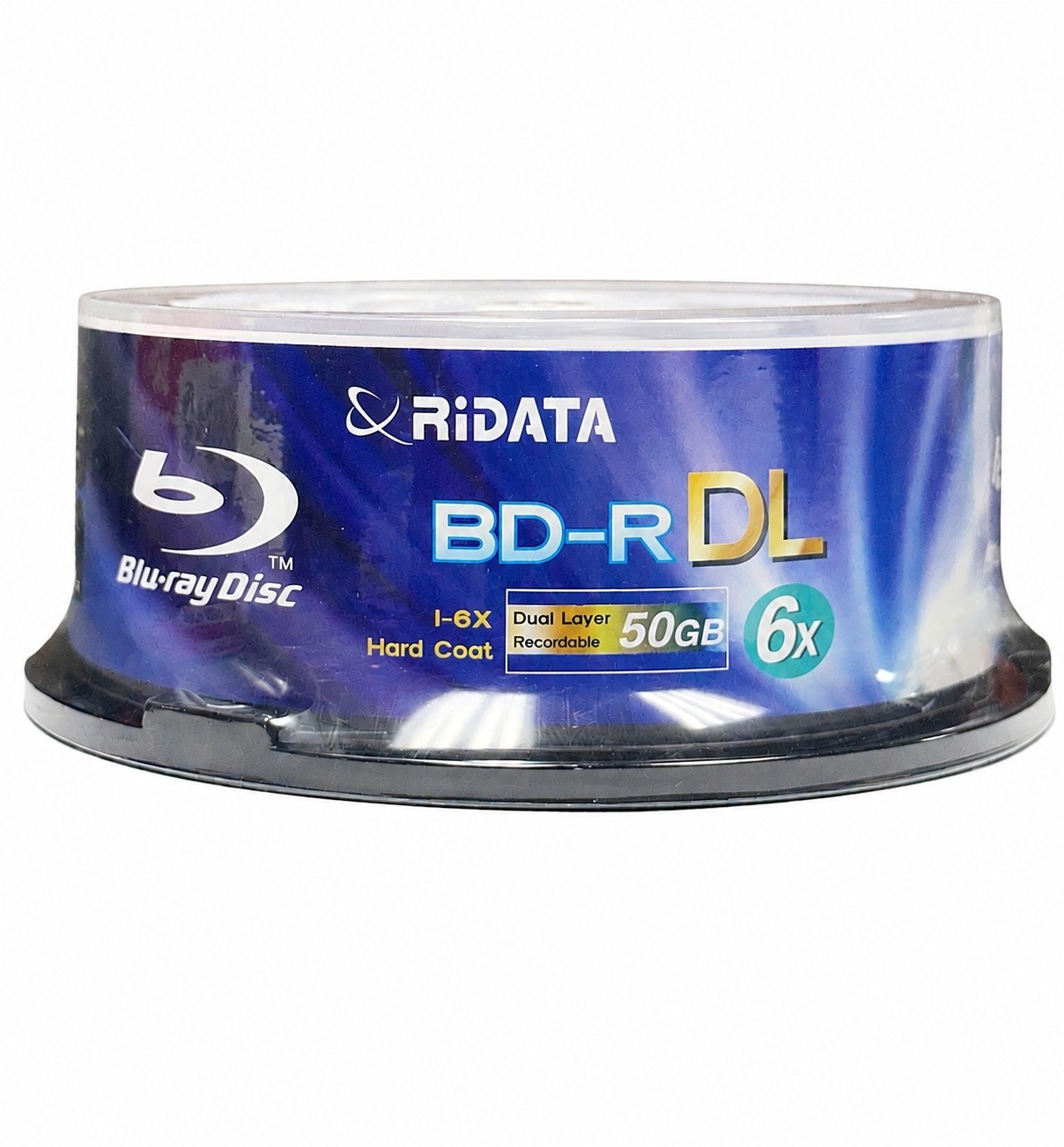 25 RIDATA  Blu-Ray BD-R DL 6X 50GB Dual Double Layer Logo Recordable Media Disc