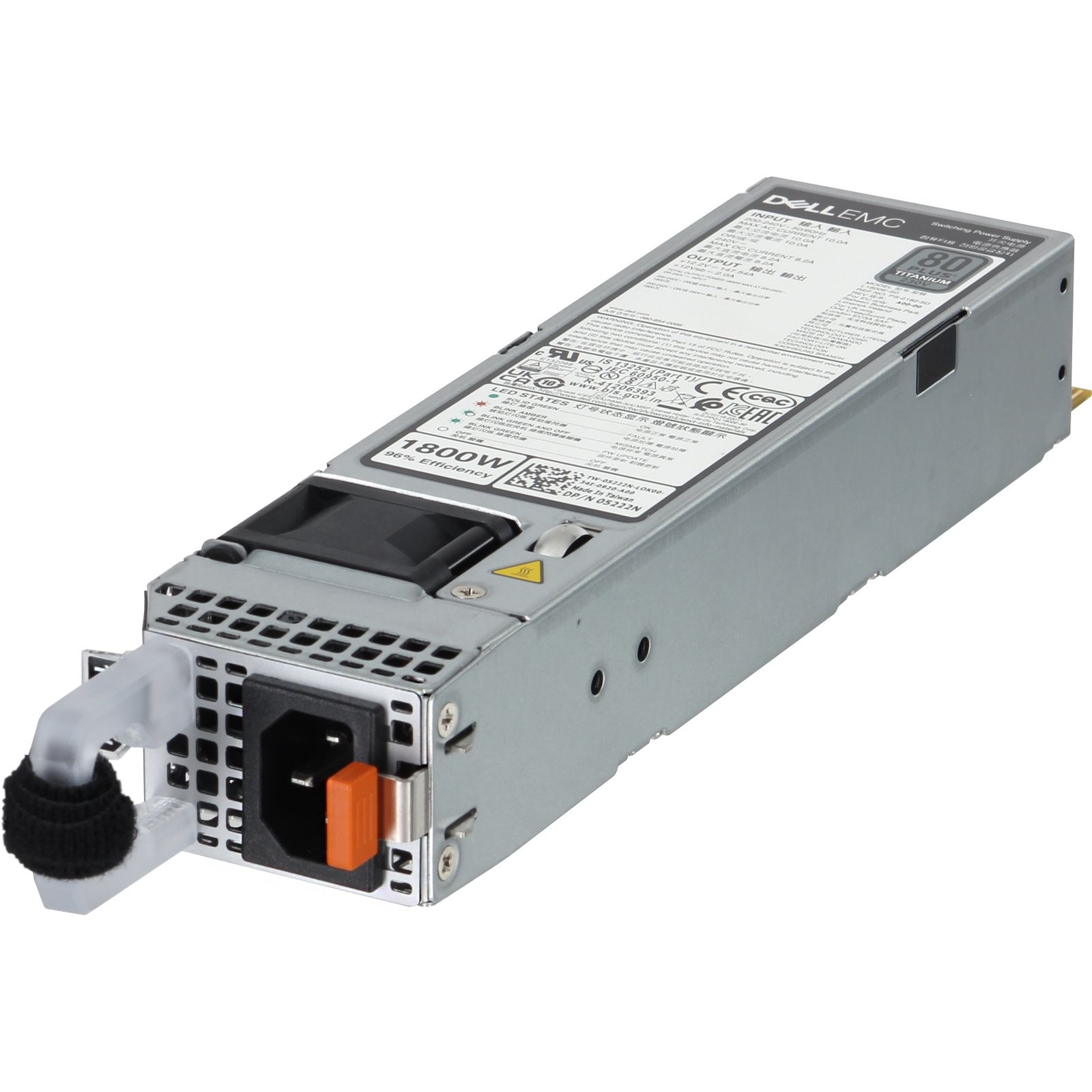 5222N Dell 15G/16G 1800W 80+ Titanium 60mm HLAC PSU (200-240V ONLY)