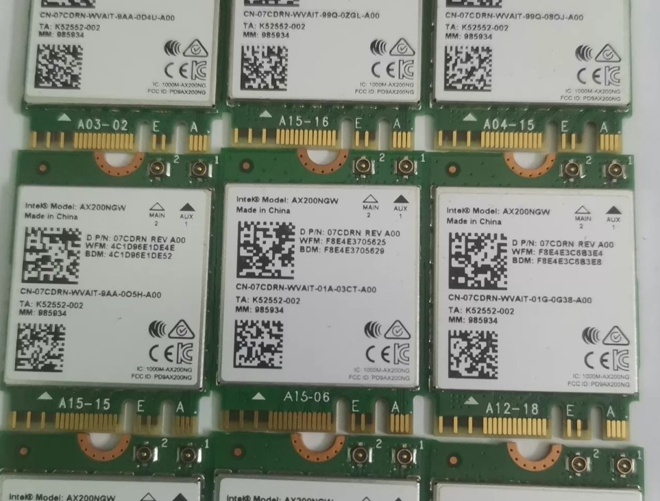 802.11AC AX Dual Band Intel AX200 NGFF Wifi Bluetooth 5.0 Card AX200NGW For PC