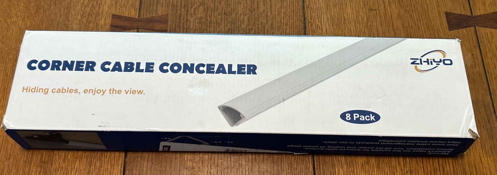 136in ZhiYo Corner Cord Concealer 8 Pack - New In Box