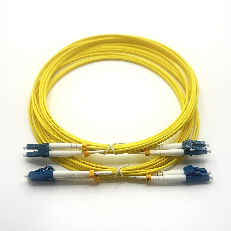 [2pcs] 1M‑30M LC UPC to LC UPC Duplex OS2 LSZH Single Mode Fiber Patch Cord FTTH