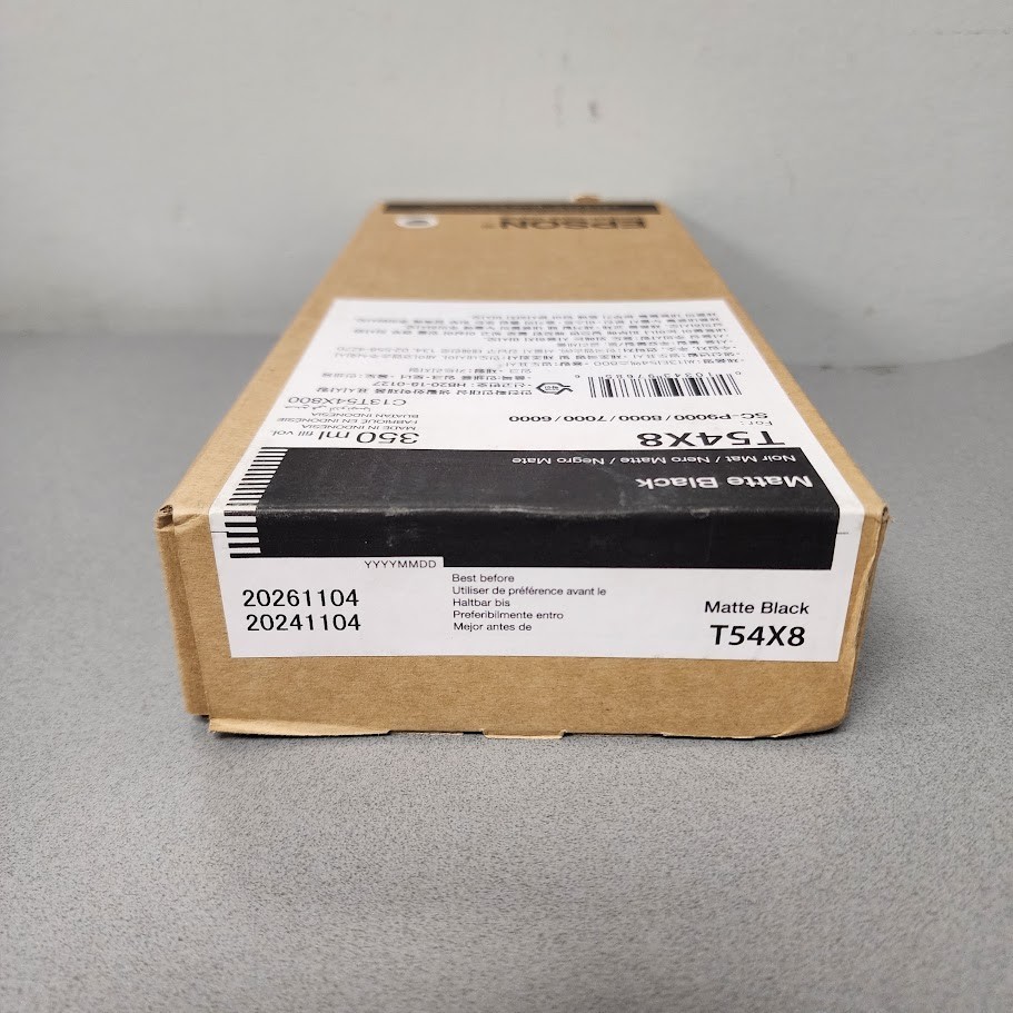 Epson T54X8 Matte Black Ink Cartridge – Sealed OEM – 350ml Exp 2026