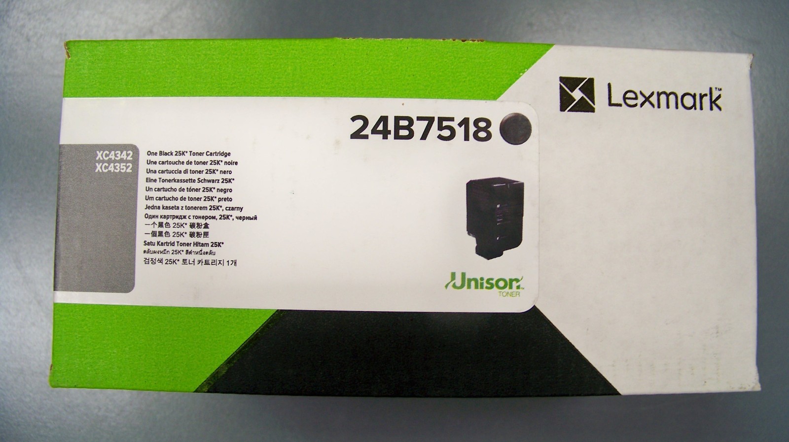 Lexmark 24B7518 Black toner OEM unopened box