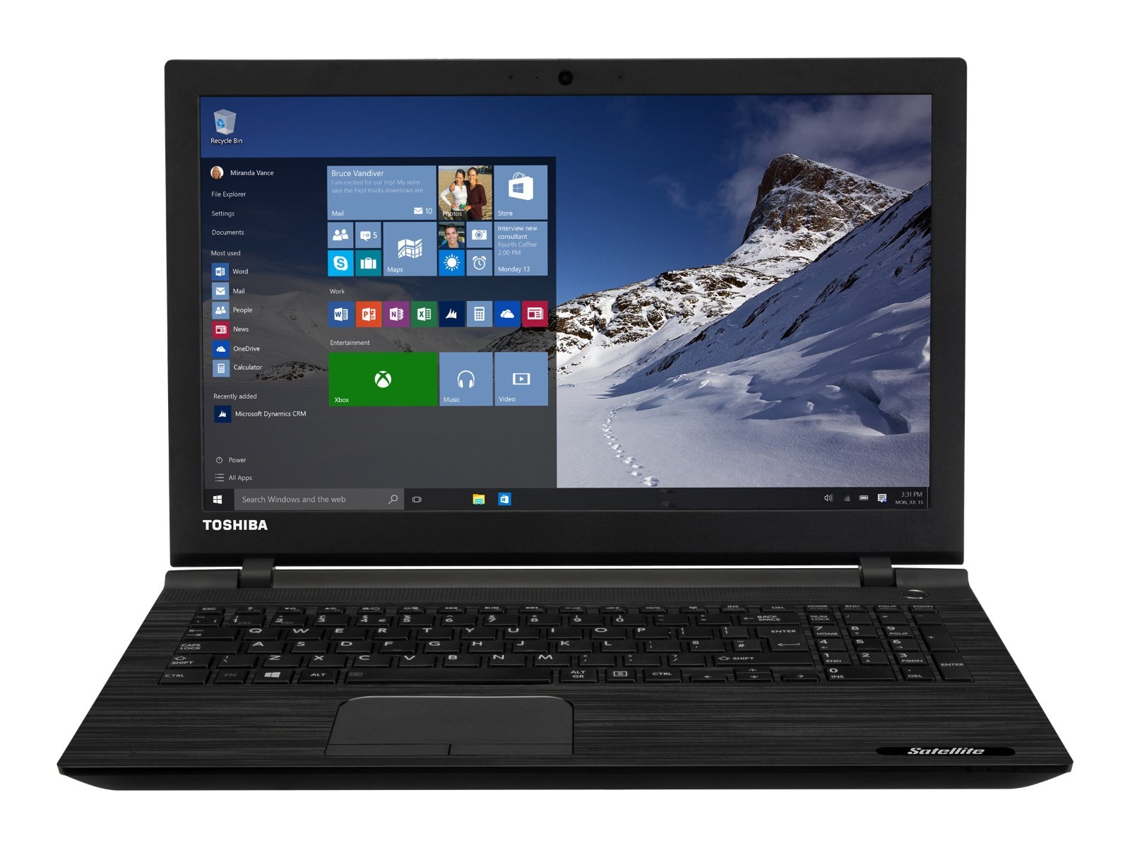 FOR PARTS Toshiba Satellite C55-A5105 15.6"Intel Celeron N2820 8GB RAM 256GB SSD