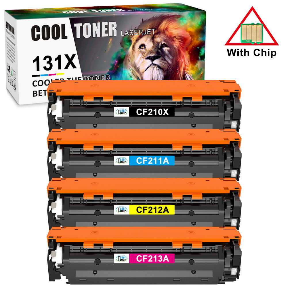 4 Pack High Yield CF210A Toner for HP Laserjet Pro 200 M276n M276nw M251n M251nw