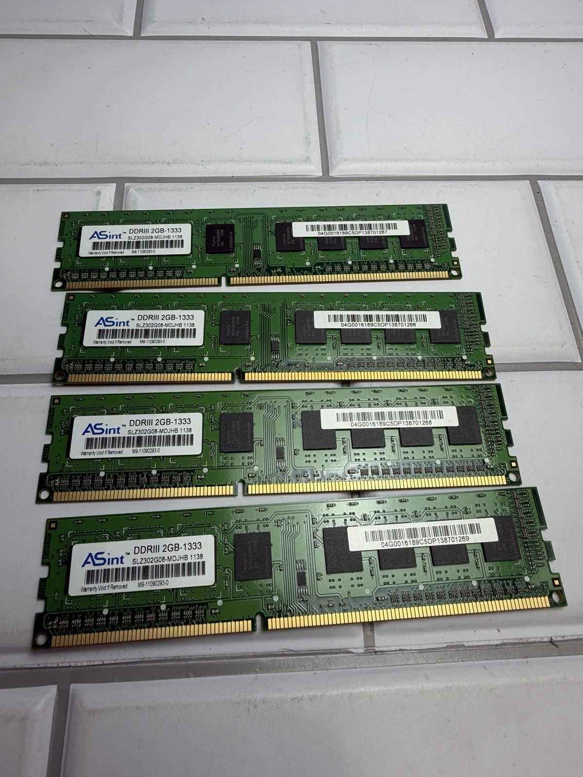 ASint DDRIII RAM Memory 8GB 4x2GB-1333 SLZ302G08-MDJHB