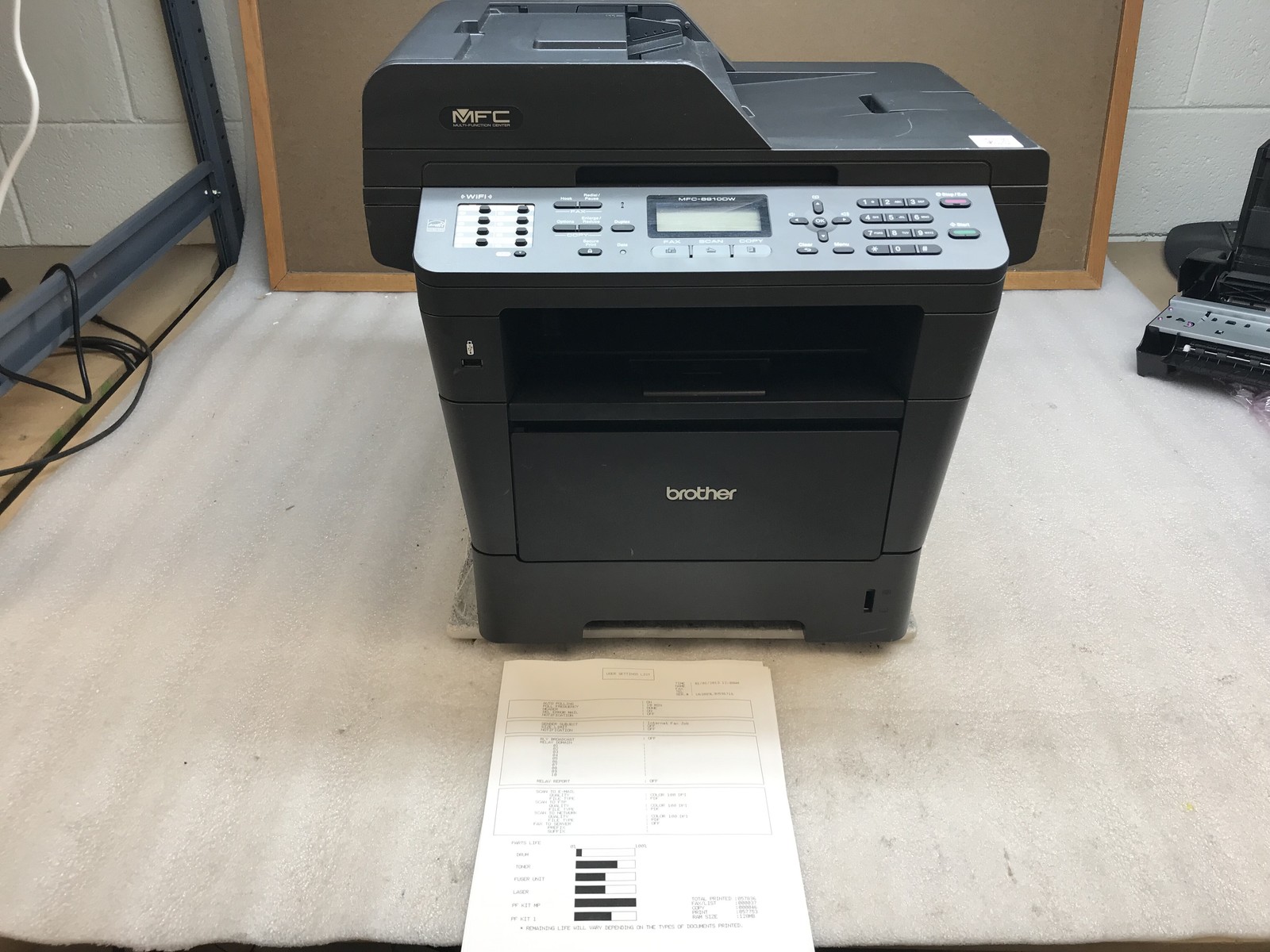 Brother MFC-8810DW Laser Printer Scanner Fax All-In-One 57K Page w/ Toner