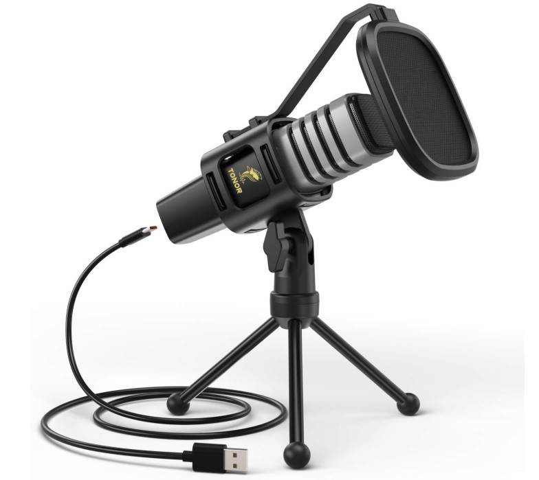 Micrófono Condensador Para Computadora YouTube Grabación Con Accesorios Pro. Neg