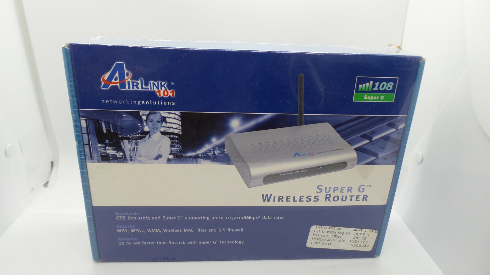 Airlink AR430W 54 Mbps 4-Port 10/100 Wireless G Router