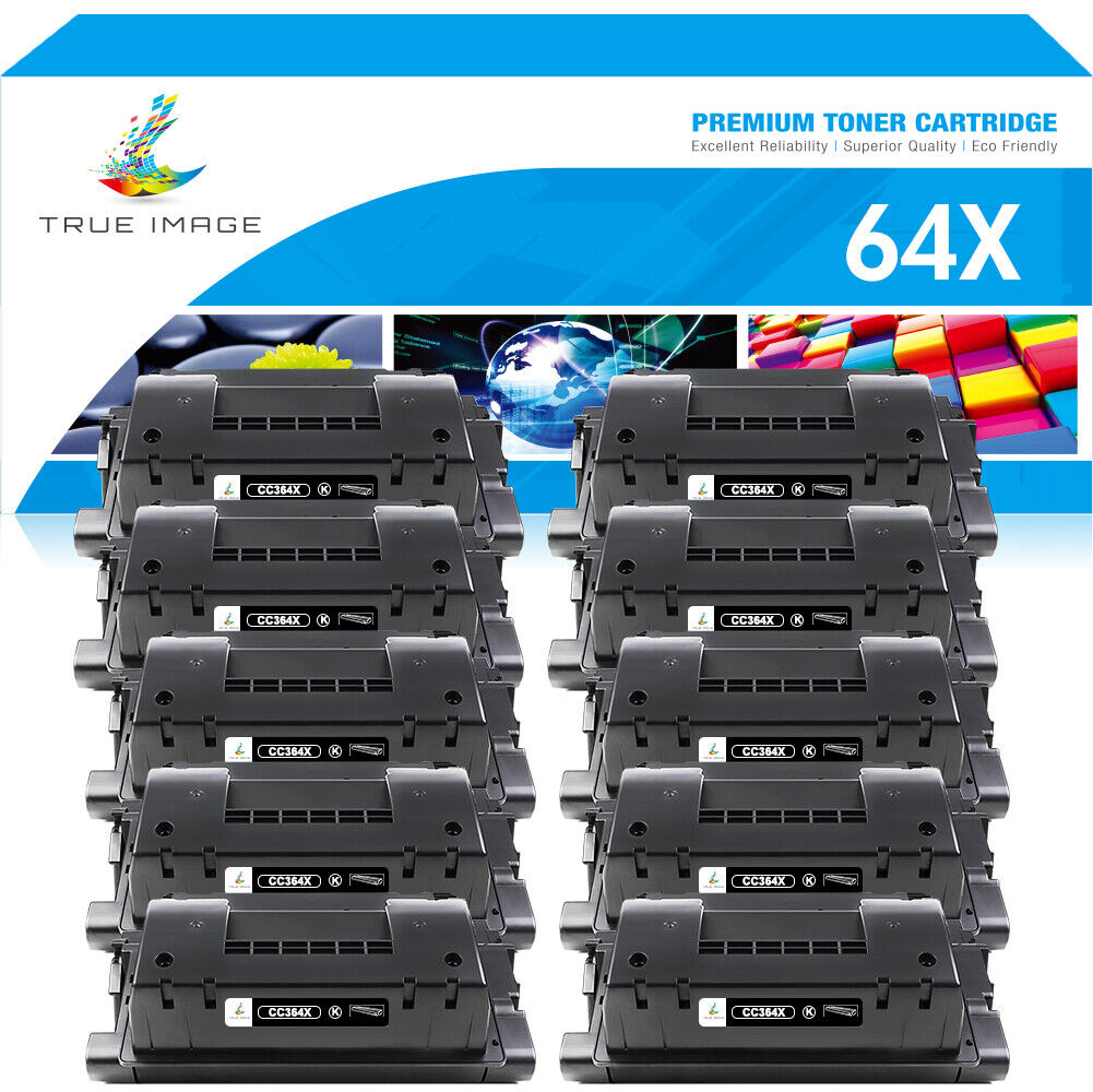 10PK CC364X Compatible With HP 64X BLACK High Yield Toner LaserJet P4515n P4015x