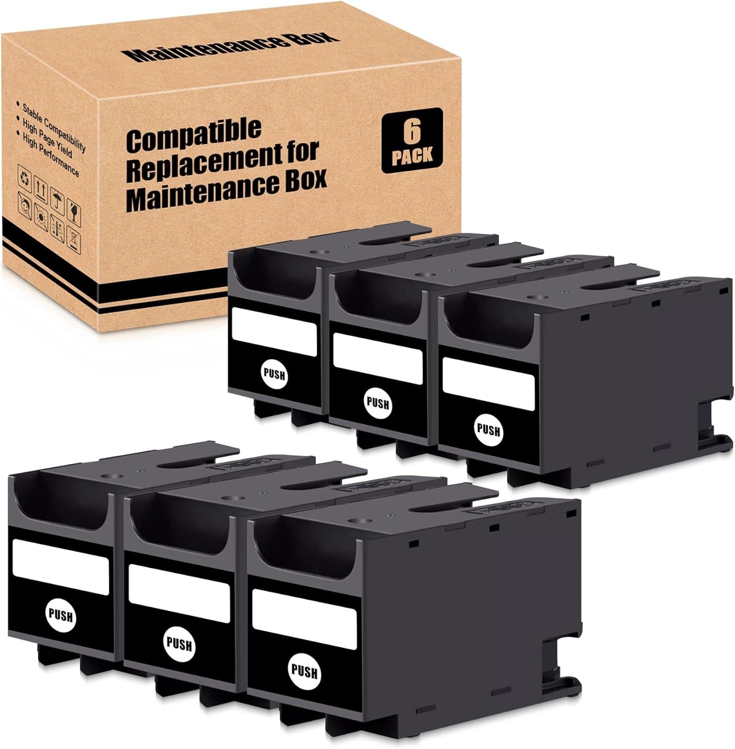 T6715 T6716 Ink Maintenance Box WF-4720 4730 4740 4734 printer - 6 tank