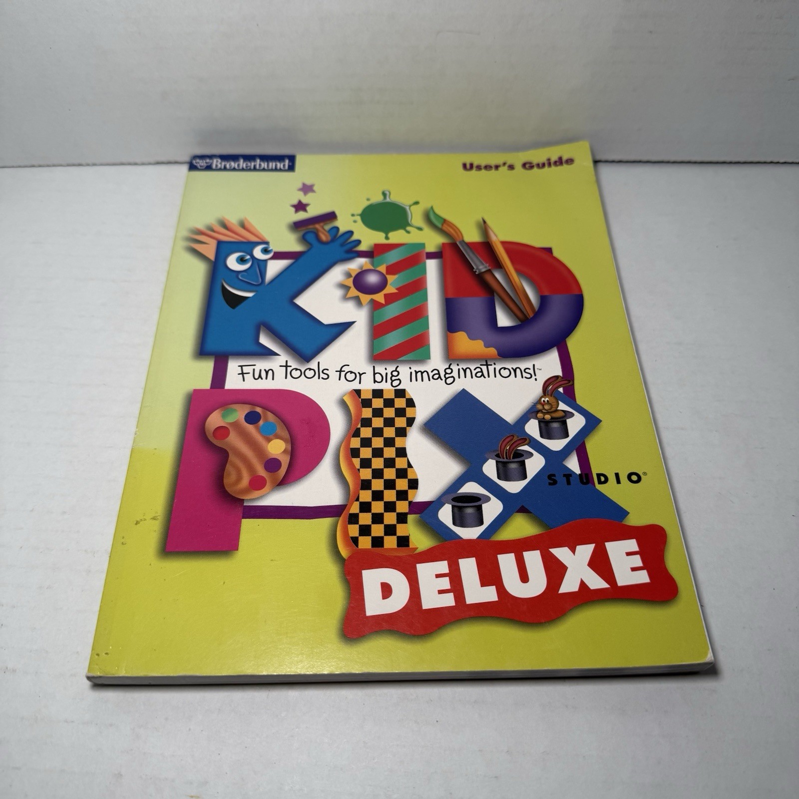 Vintage 1998 Brøderbund Kid Pix Deluxe Manual User’s Guide Book