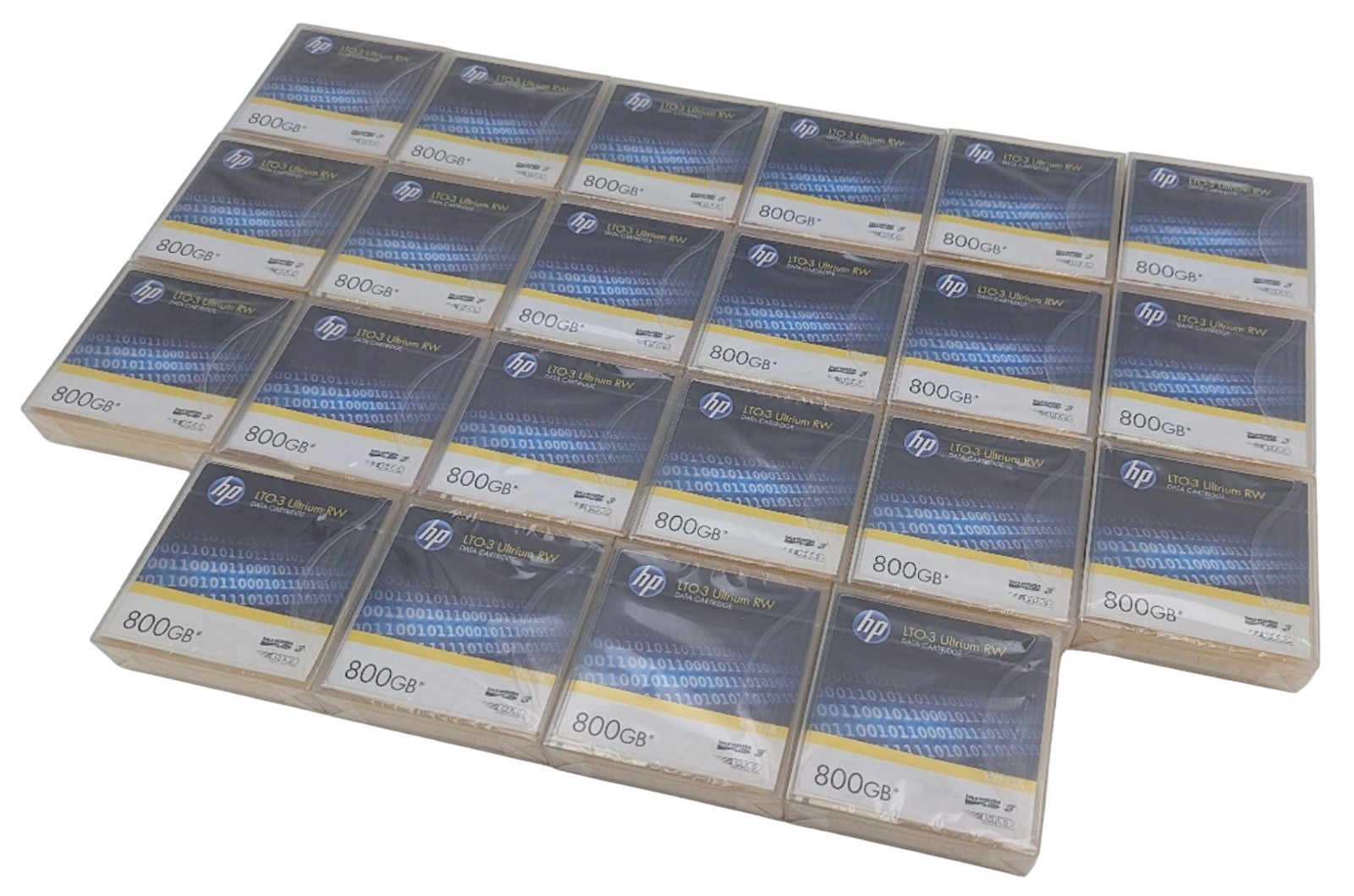 Lot of 22 HP LTO-3 Ultrium RW Data Cartridge 800GB C7973A Tape Media Sealed NOS