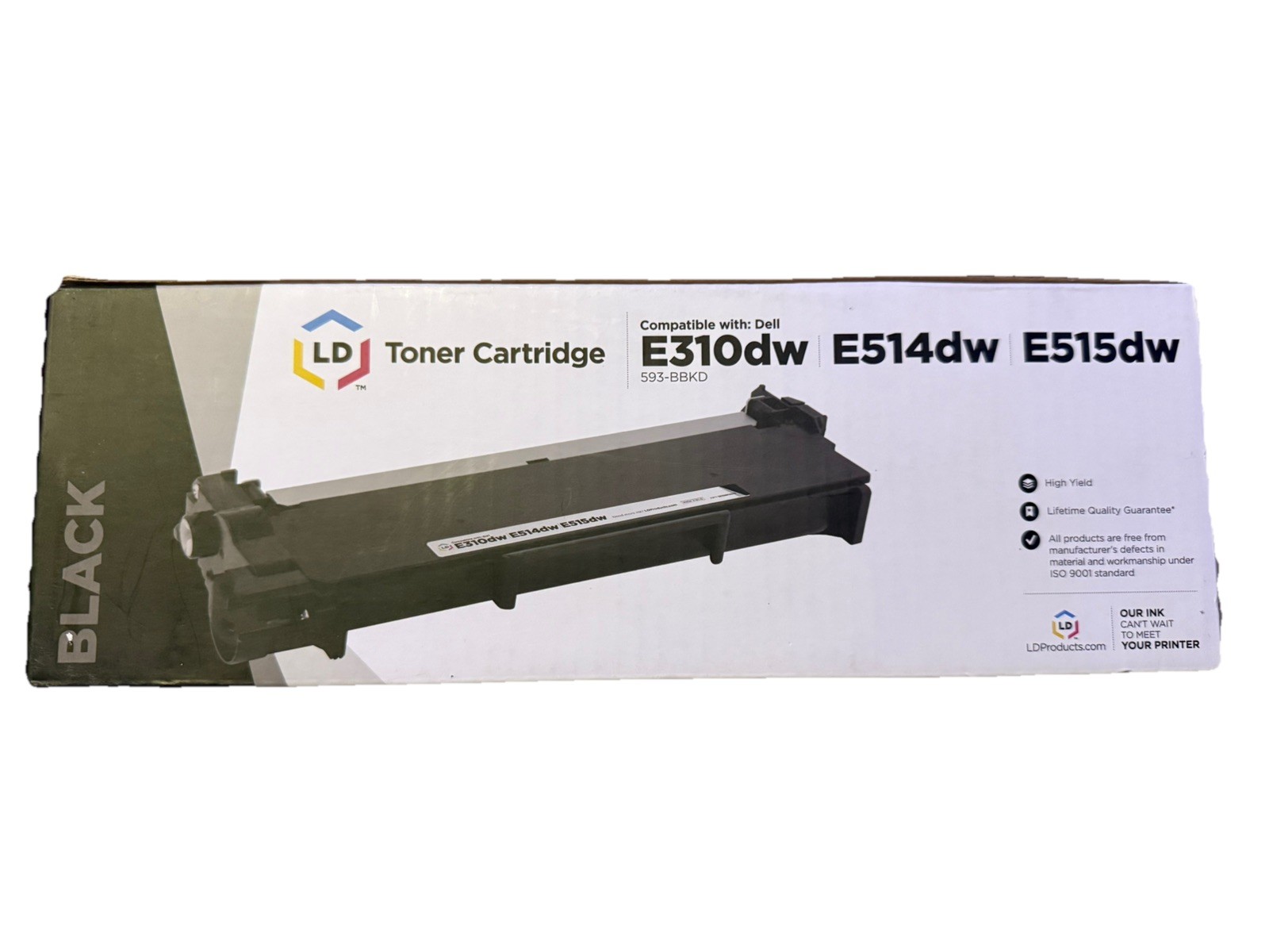 LD Compatible 593-BBKD / P7RMX HY Black Toner Cartridge for Dell E310dw E514dw