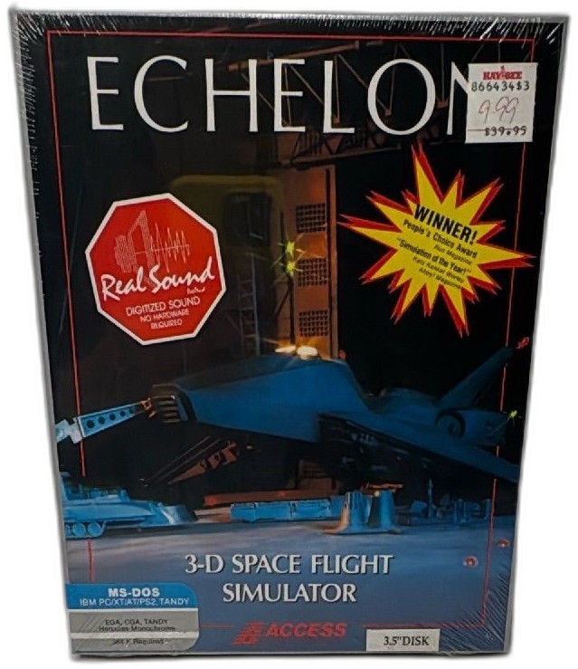 Echelon 3D Space Flight Simulator MS-DOS 3 5 Inch Disk Access Software 1988