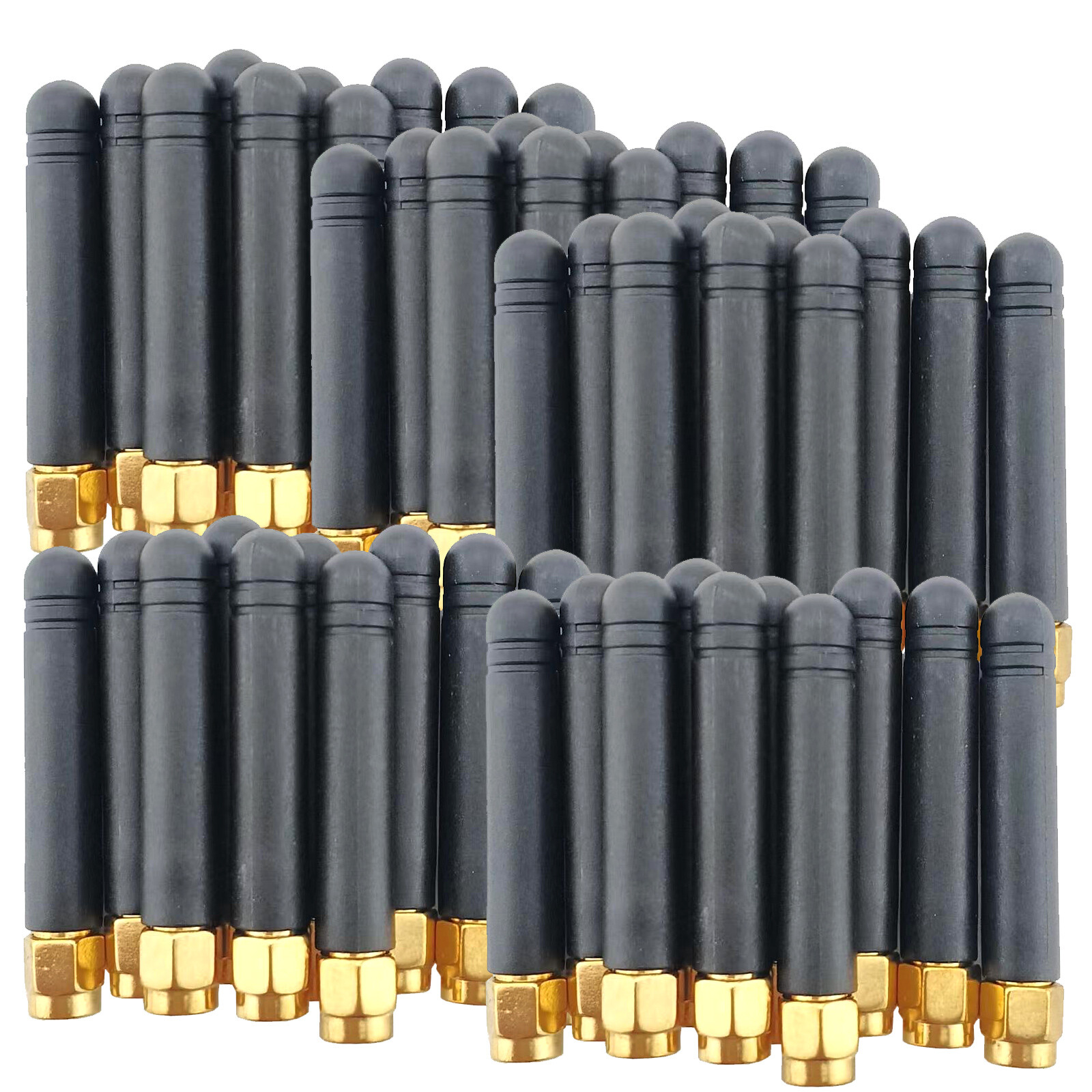 50pcs Short Wireless Antenna 2dBi RP-SMA Hole ITX SFF PC WiFi Bluetooth Network
