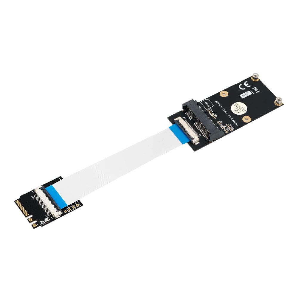 M.2 NGFF Key A/E/A+E to Mini PCI-E Adapter with FFC Cable