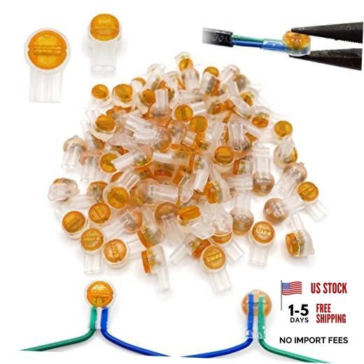 LIUJINCANPCS Network Cable Connectors, Telephone Wire Gel-Filled UY2 K2 100