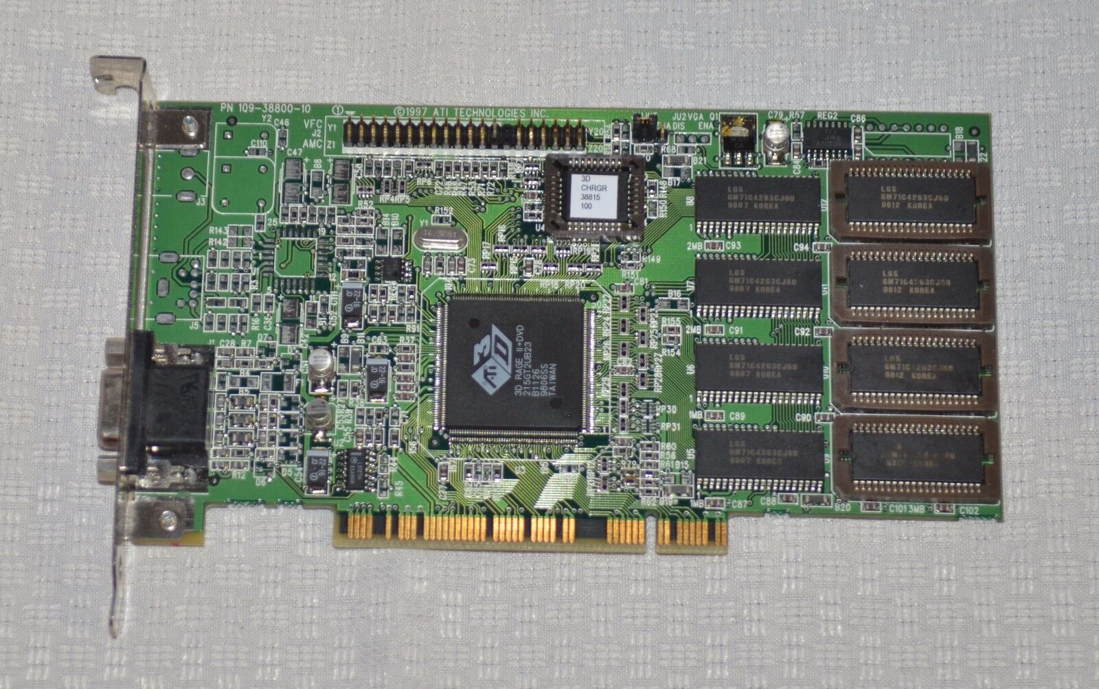 ATI 109-38800-10 VGA 3D CHARGER PCI VIDEO ADAPTER 10238833105127796