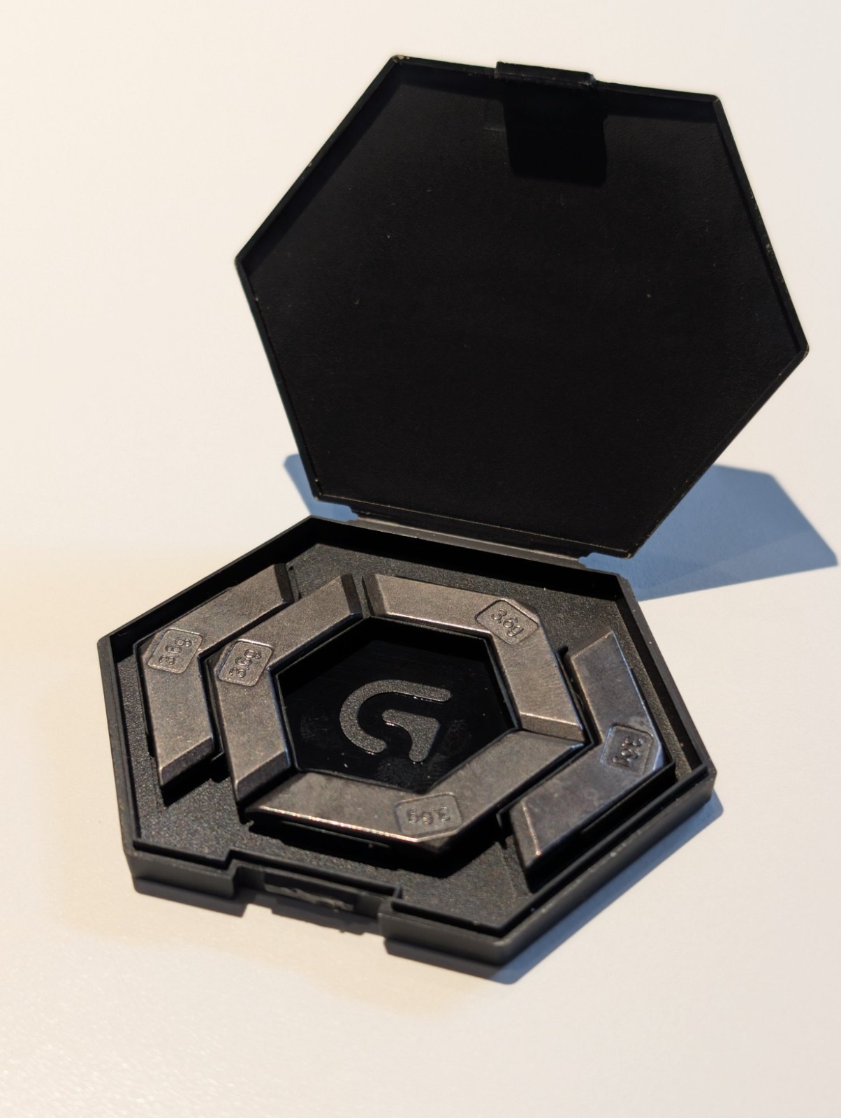 Logitech G502 Tuning Weights 5x 3.6g w/ Case OEM Proteus Core Spectrum HERO SE