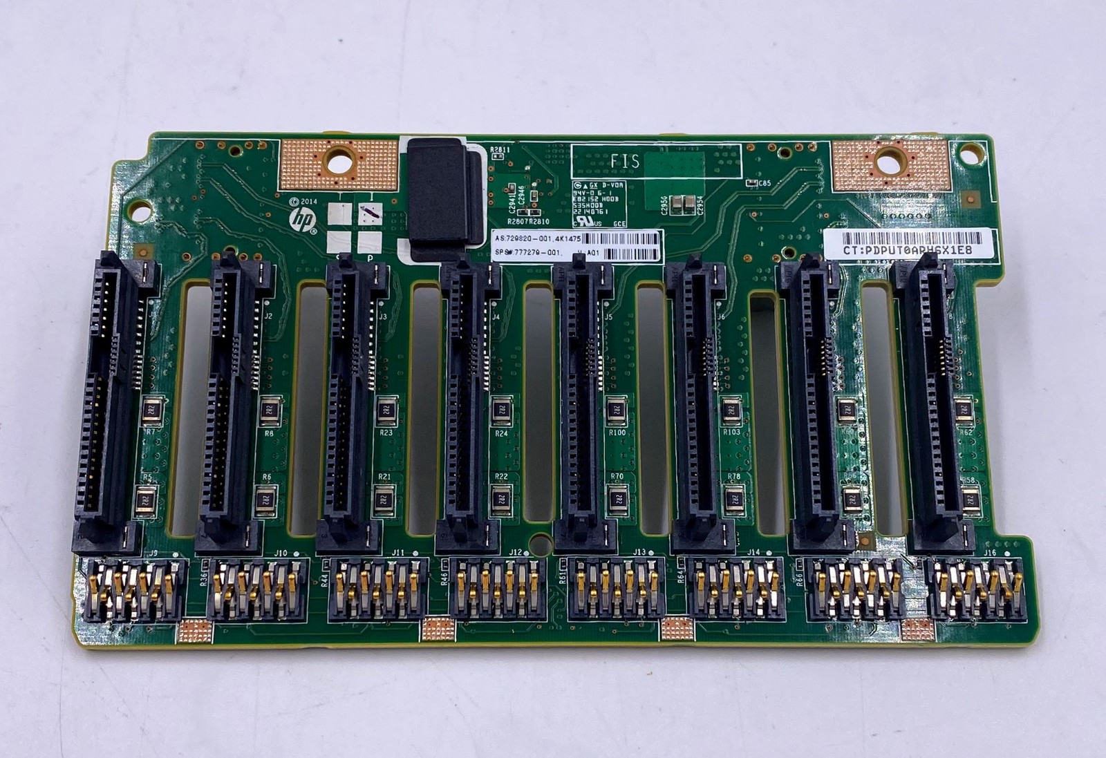 HP 777279-001 8-Bay 2.5'' SFF SAS/SATA Backplane for ProLiant DL380 Gen9