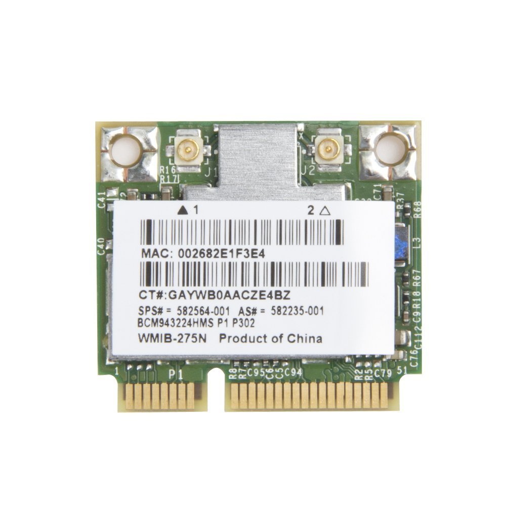 HP ProBook 15.6" 6560b Genuine Wireless WiFi Card BCM943224HMS 582564-001 Tested