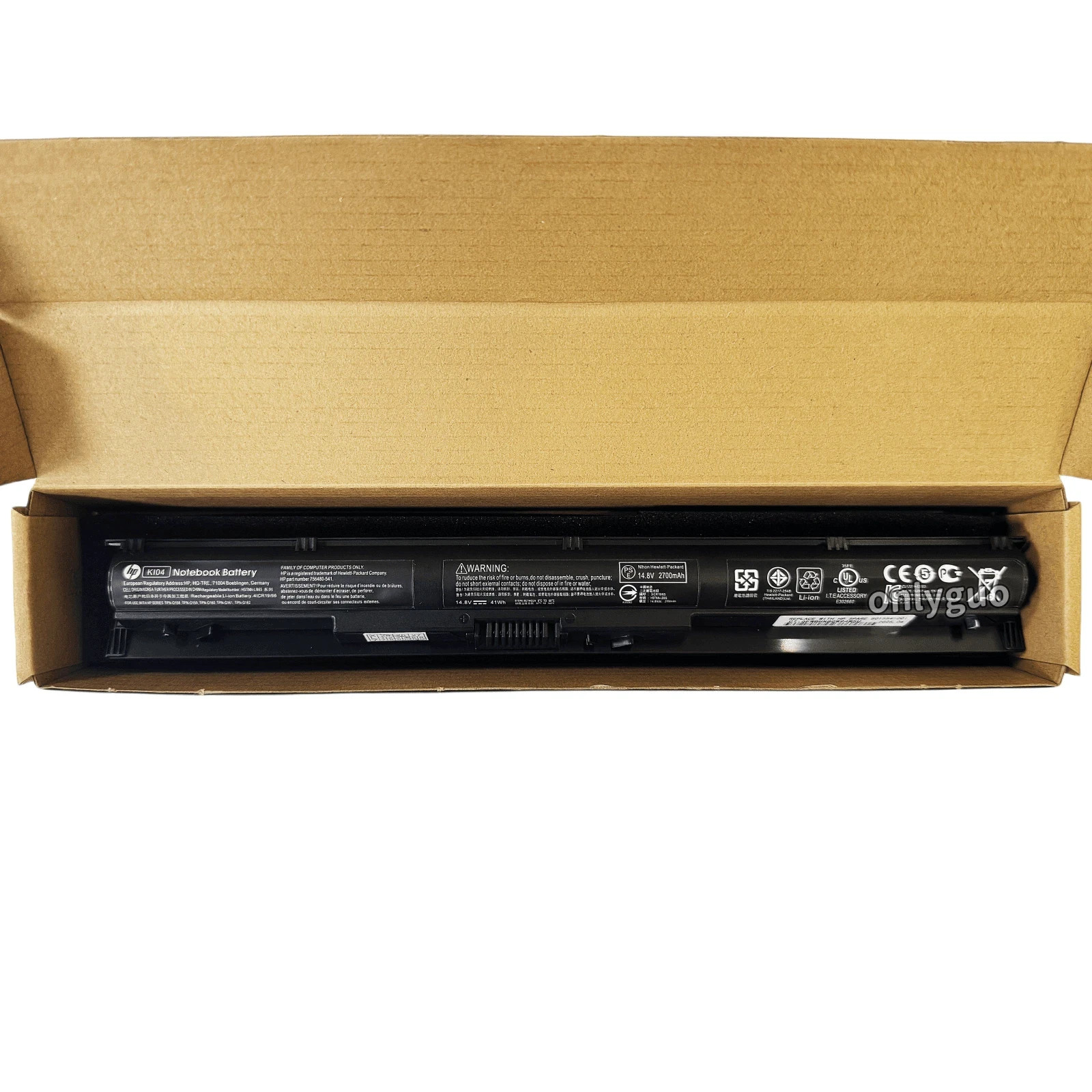 Genuine OEMNew  KI04 K104 Battery for HP Pavilion 14 15 17 800009-421 800049-001