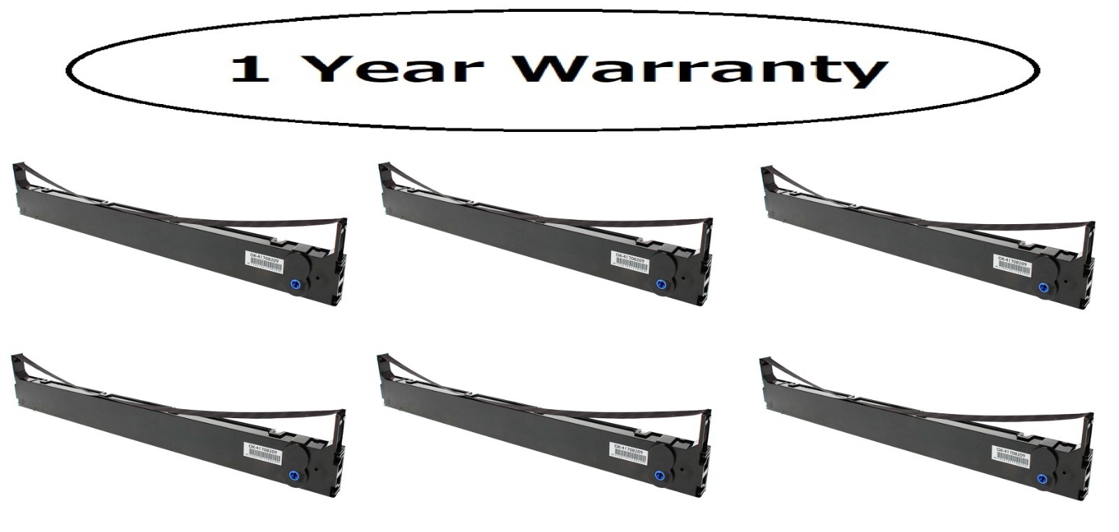 Compatible Oki Microline 8480 41708209 Printer Ribbon 6PK Black 25 M Characters