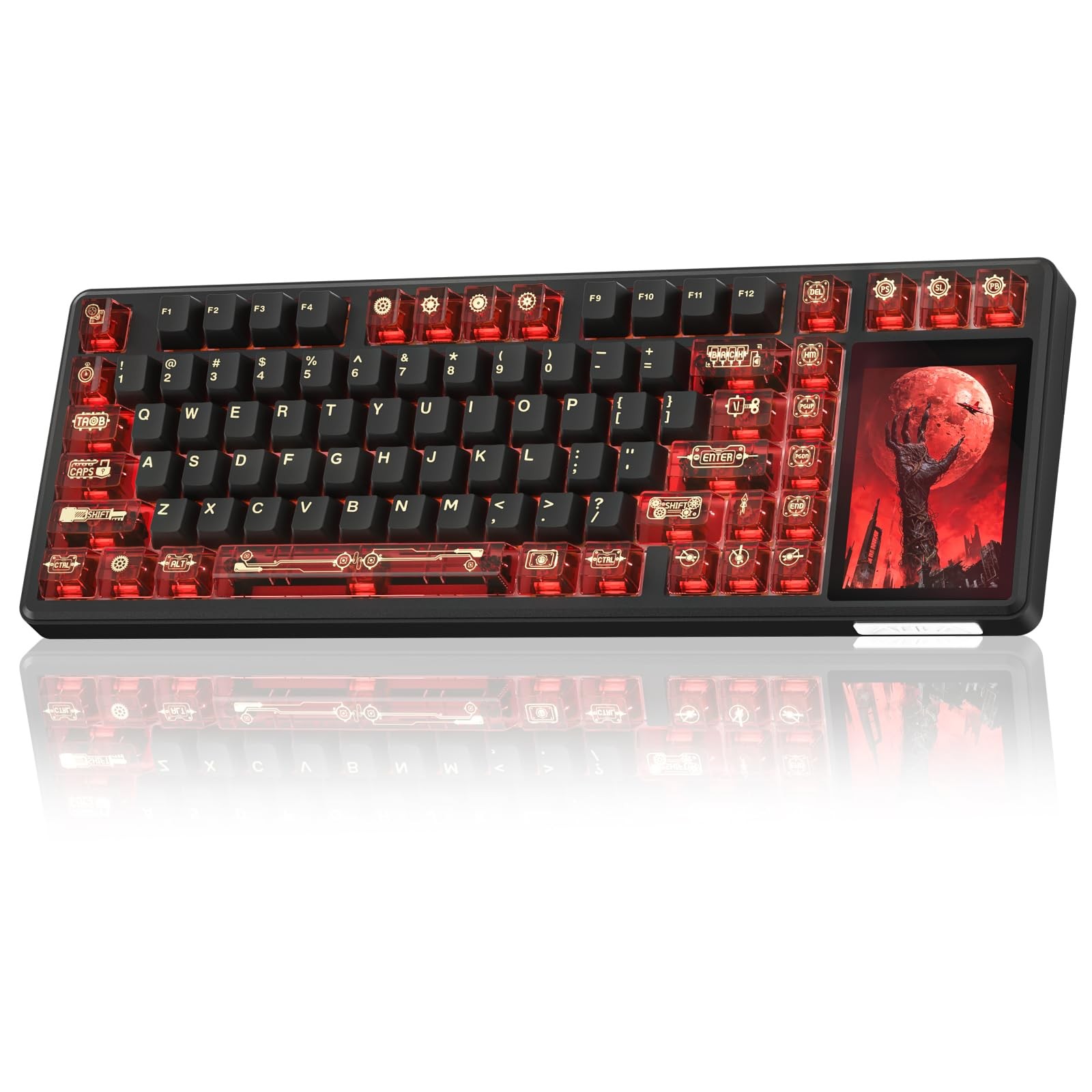 Aula L99 Wireless Mechanical Gaming Creamy Keyboard with Smart Touch Screen