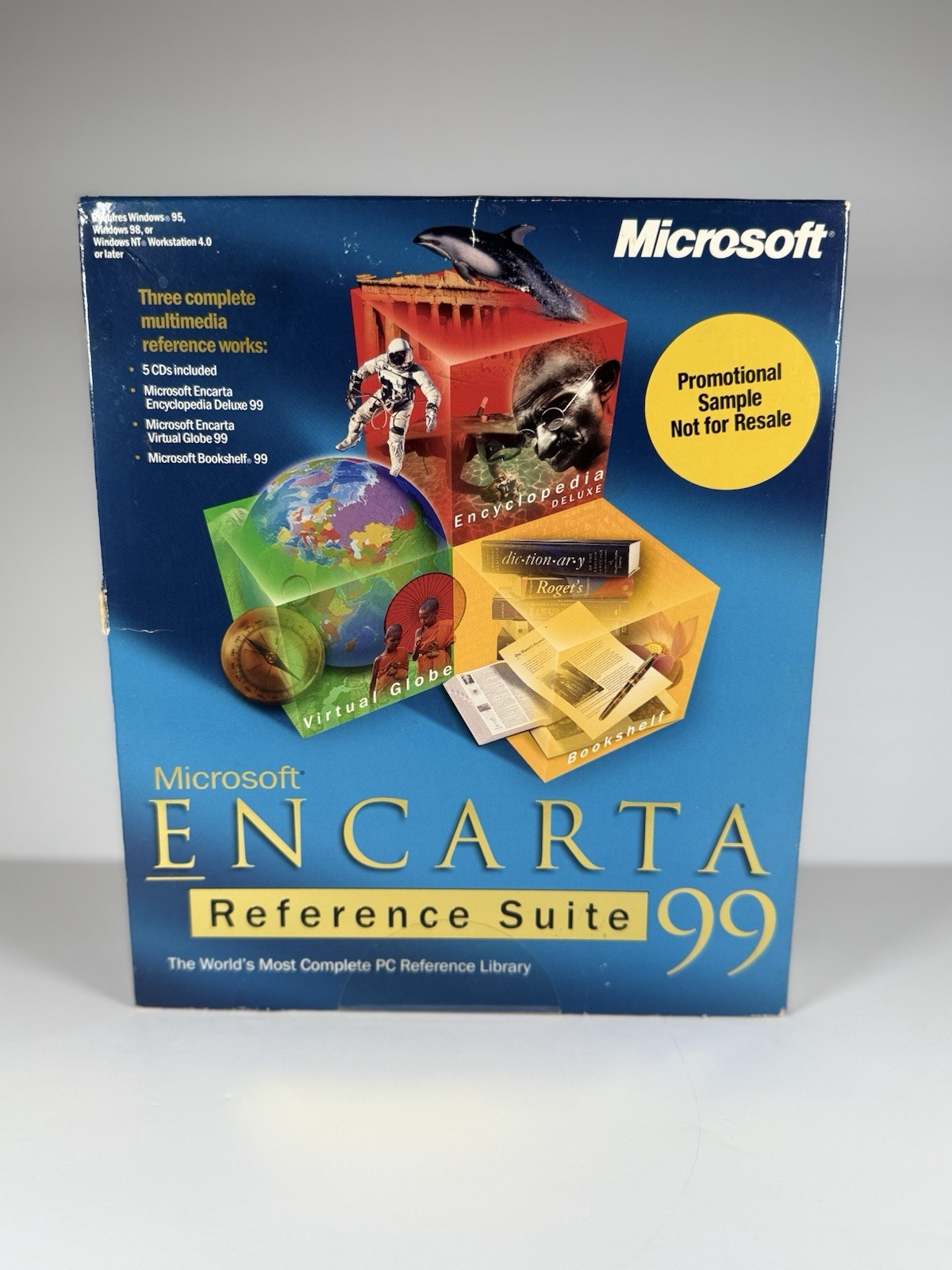 Microsoft Encarta Encyclopedia 99 Microsoft Windows 95, 98, NT - Factory Sealed