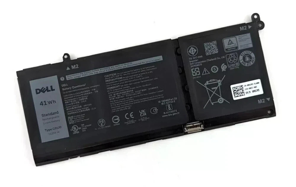 G91J0 Battery Genuine Dell Latitude 3320 3420 3520 Inspiron 5410 5415 5418