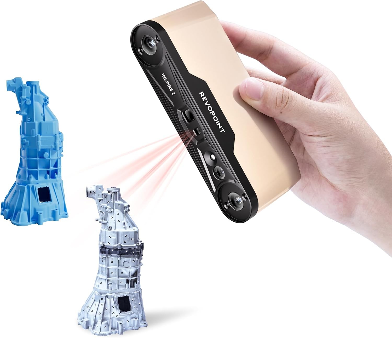 Revopoint INSPIRE 2 Handheld 3D Scanner 0.03mm Laser Structured