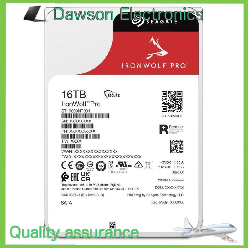 ST16000NT001 Pro Seagate IronWolf 3.5" 7200 rpm SATA III Internal Hard Drive