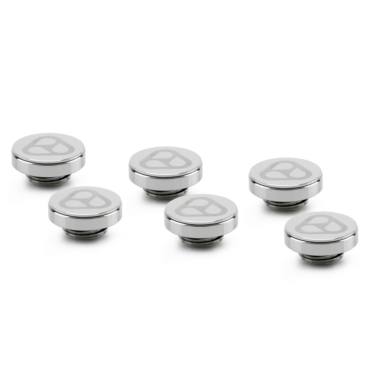 Thermal Grizzly DeltaMate Plug, Gloss Nickel, 6-pack