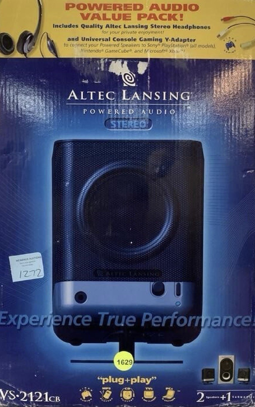 Altec Lansing VS2121cb 2.1 Computer Speaker Surround Sound System NEW OPEN BOX