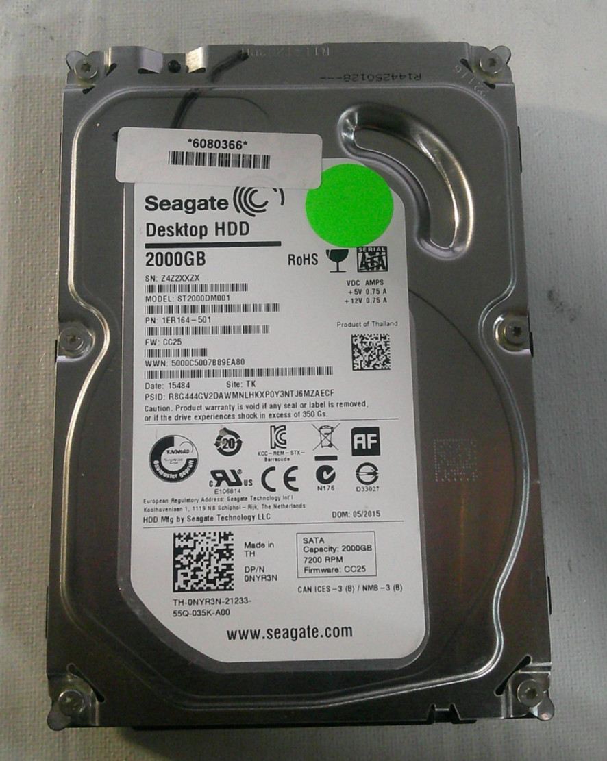 Seagate 2TB Desktop HDD ST2000DM001