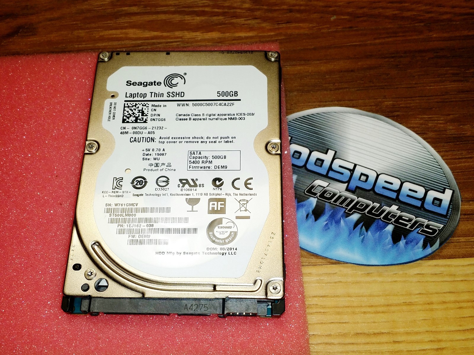 HP EliteBook 2570p - 500GB Solid State Hybrid Hard Drive SSHD Windows 10 Home 64