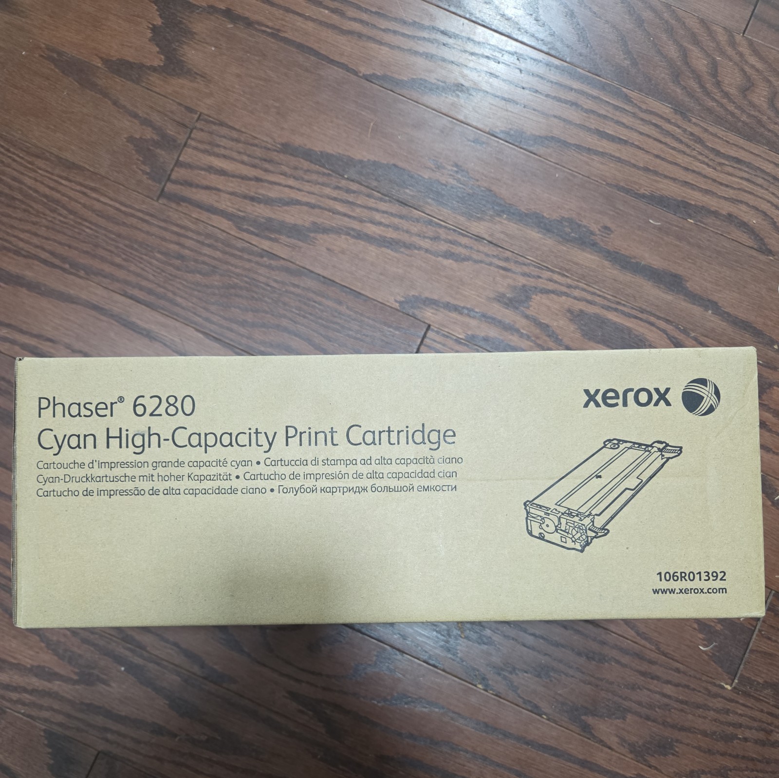 Xerox Phaser 6280 Cyan High Capacity Toner Cartridge 106R01392 New 