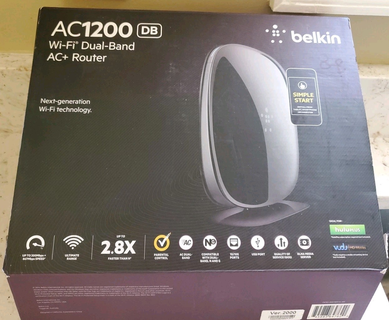 Belkin AC 1200 DB Wi-Fi Router Ac+ 