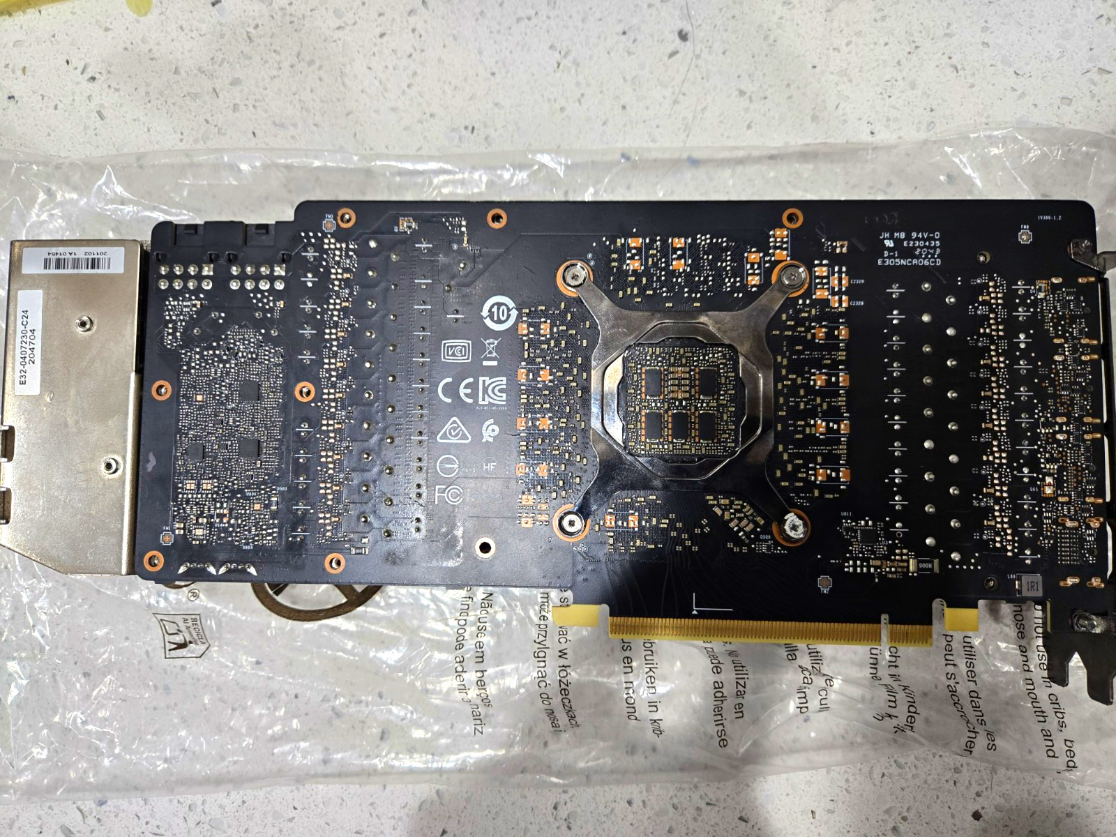 MSI GeForce RTX 3080 Ventus 3X OC 10GB GPU - Code 43 A1 VRAM Fault - Parts
